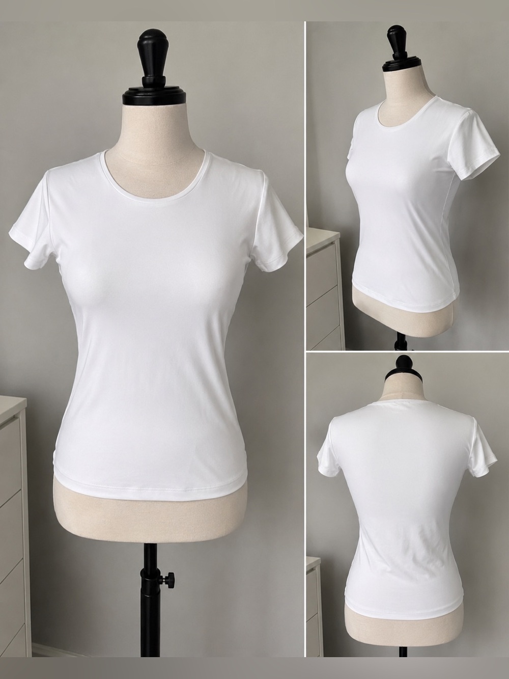 SWS Contoure White Short Sleeve T-Shirt – Size S/P